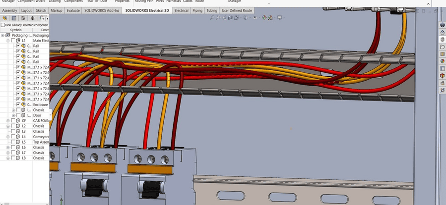 Kabelbäume verwalten mit SOLIDWORKS-Electrical-Schematic