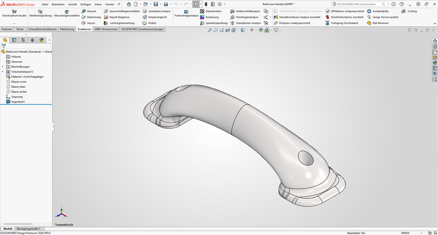 SOLIDWORKS-Import-Diagnose-Befehlsmanager