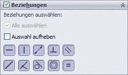 Anleitung zum Aufheben einer Auswahl über das Menü in einer CAD-Software