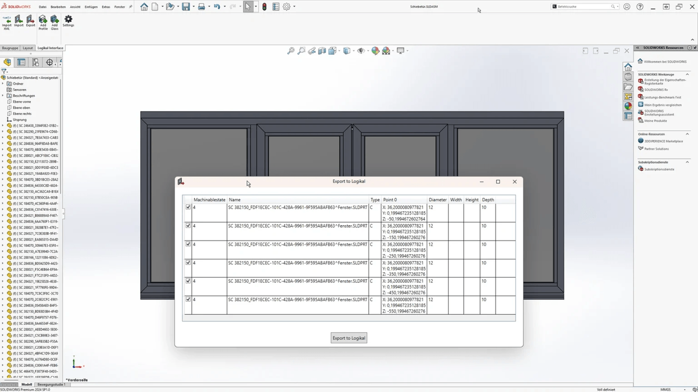 logikal-schnittstelle-export-solidworks