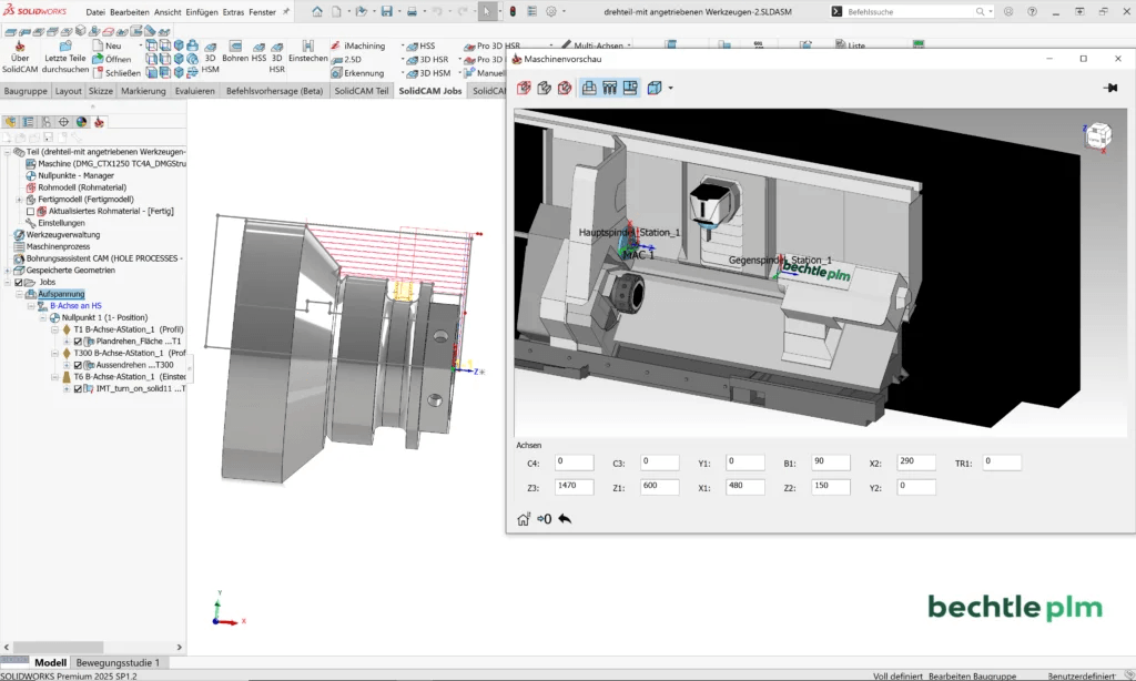 SOLIDWORKS Übersicht Kurzdrehen Übersicht der Kurzdreh-Funktion in der SOLIDWORKS Benutzeroberfläche