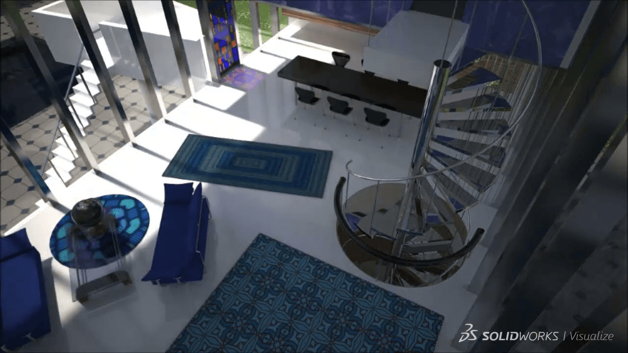 Visualisierung von Sonnenaufgang und Sonnenuntergang in SOLIDWORKS Visualize