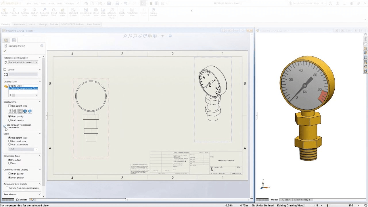 Vorschaubild zum Video über Zeichnungserstellung in SOLIDWORKS