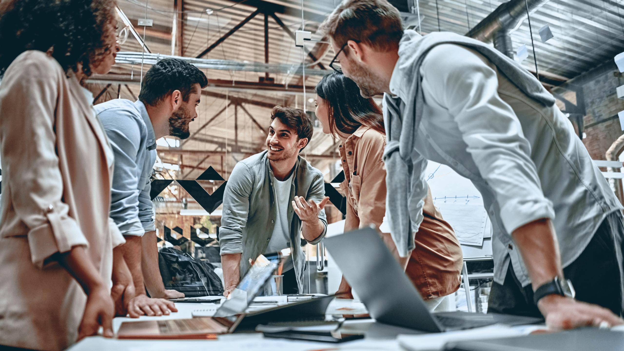 Young-business-people-in-office